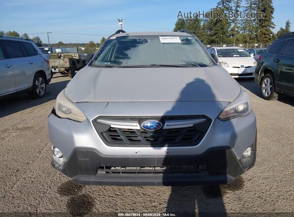 JF2GTHMC1M8377017 2021 SUBARU CROSSTREK Silver Instrument cluster view