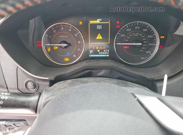 JF2GTHMC4PH251156 2023 SUBARU CROSSTREK Silver Instrument cluster view