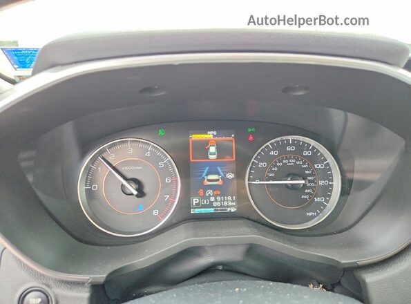 JF2GTHMC5MH352122 2021 SUBARU CROSSTREK White Instrument cluster view