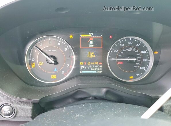 JF2GTHMC9N8238528 2022 SUBARU CROSSTREK White Instrument cluster view