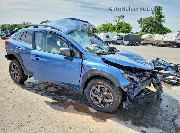 JF2GTHRC0NH277470 2022 SUBARU CROSSTREK Blue Przód prawy