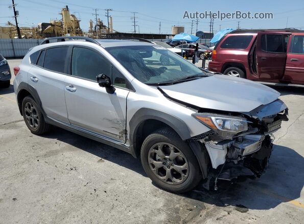 JF2GTHSC0MH380168 2021 SUBARU CROSSTREK Серебряный Передняя правая четверть