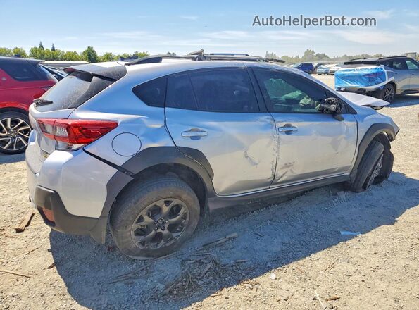 JF2GTHSC6MH363911 2021 SUBARU CROSSTREK Серебряный Задняя правая четверть