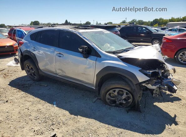 JF2GTHSC6MH363911 2021 SUBARU CROSSTREK Серебряный Передняя правая четверть