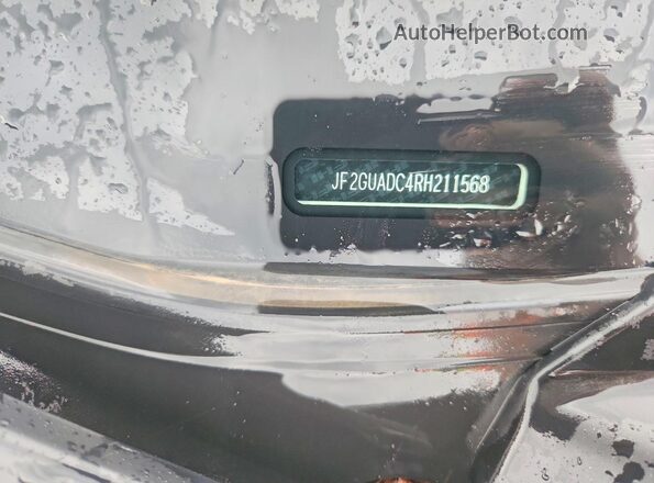 JF2GUADC4RH211568 2024 SUBARU CROSSTREK White VIN კოდის სტიკერის ხედი