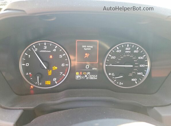 JF2GUADC6R8221695 2024 SUBARU CROSSTREK Gray Widok zestawu wskaźników