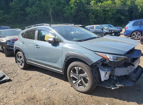 JF2GUADC6R8287647 2024 SUBARU CROSSTREK Gray Przód prawy
