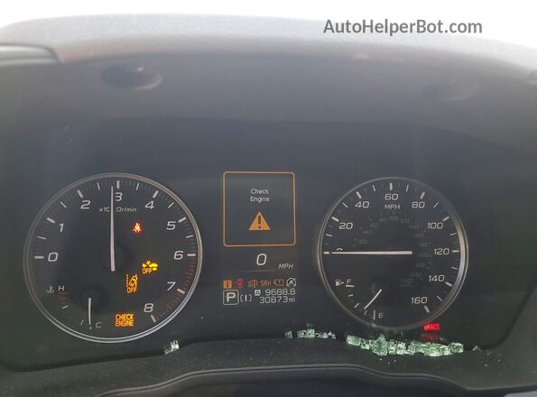 JF2GUADC6R8287647 2024 SUBARU CROSSTREK Gray Widok zestawu wskaźników