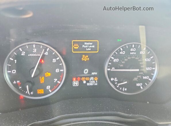 JF2GUADC6RH294744 2024 SUBARU CROSSTREK Gray Instrument cluster view