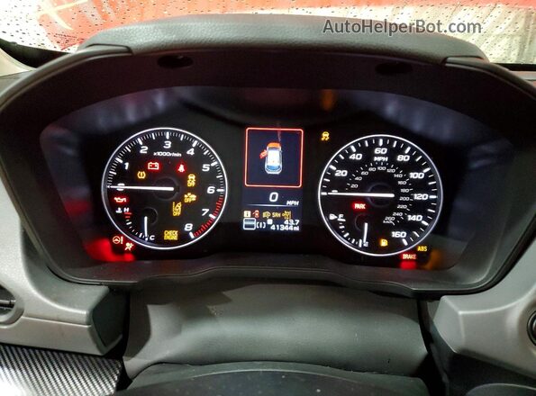 JF2GUADC8RH904286 2024 SUBARU CROSSTREK Red Instrument cluster view