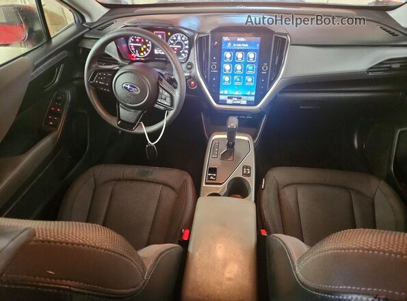 JF2GUADC8RH904286 2024 SUBARU CROSSTREK Red Dashboard view