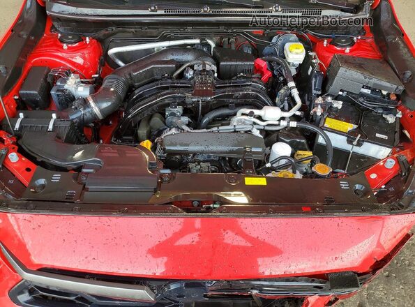 JF2GUHDC1SH240329 2025 SUBARU CROSSTREK Red Vista del compartimento del motor
