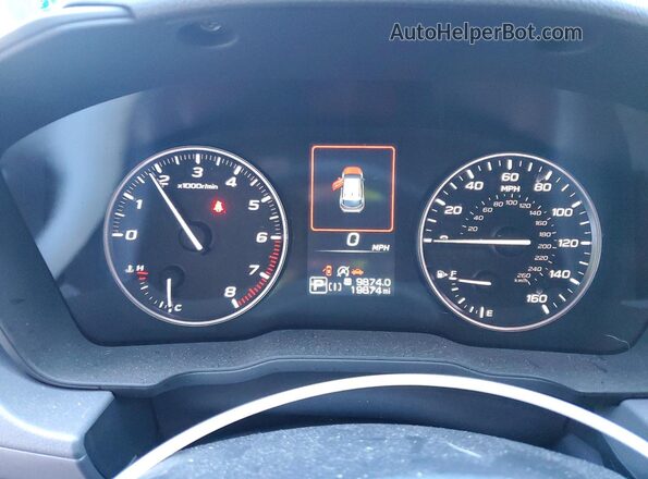 JF2GUHDC5S8210962 2025 SUBARU CROSSTREK Gray Вид щитка приладів