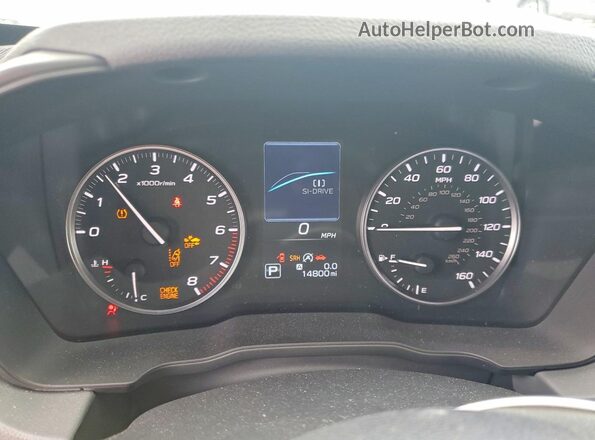 JF2GUHDC7SH218500 2025 SUBARU CROSSTREK White Widok zestawu wskaźników