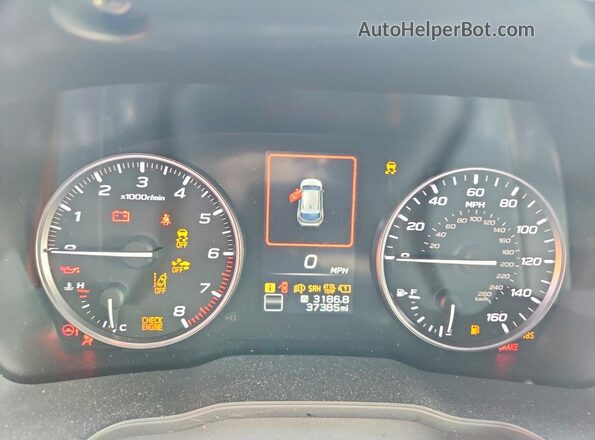 JF2GUHDCXS8216983 2025 SUBARU CROSSTREK Черный Вид щитка приборов