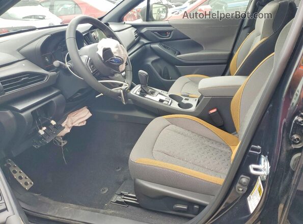 JF2GUSGD8T8205323 2026 SUBARU CROSSTREK Black Вид салону спереду
