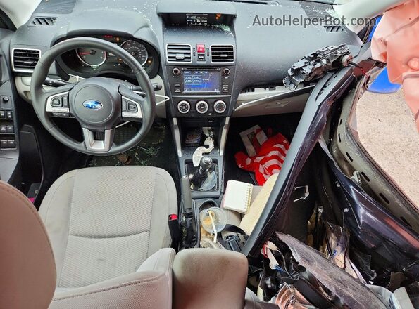 JF2SJAAC9JG441074 2018 SUBARU FORESTER Gray Առջևի վահանակի տեսք