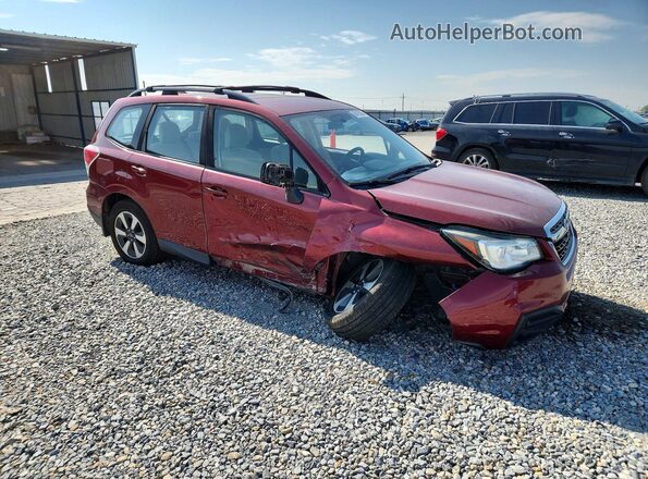JF2SJABC4HH530232 2017 SUBARU FORESTER Red Przód prawy