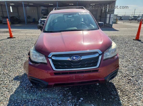 JF2SJABC4HH530232 2017 SUBARU FORESTER Red Widok z przodu