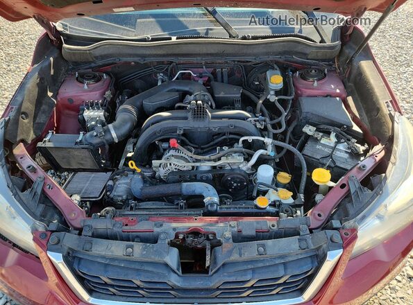 JF2SJABC4HH530232 2017 SUBARU FORESTER Red Widok komory silnika