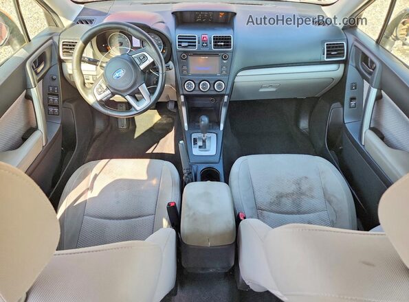 JF2SJABC4HH530232 2017 SUBARU FORESTER Red Widok deski rozdzielczej