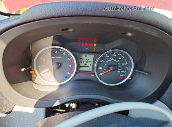 JF2SJABC4HH530232 2017 SUBARU FORESTER Red Widok zestawu wskaźników