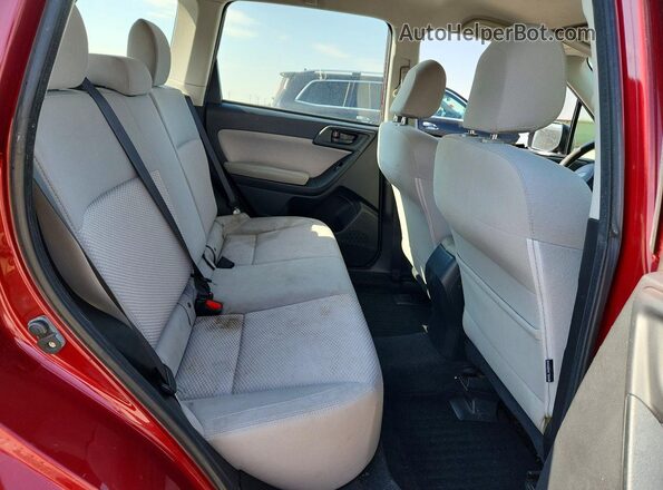 JF2SJABC4HH530232 2017 SUBARU FORESTER Red Widok wnętrza z tyłu