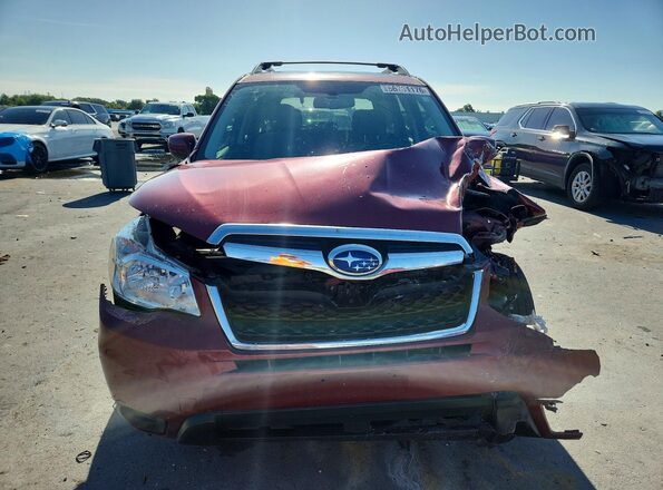 JF2SJADC1GH428883 2016 SUBARU FORESTER Burgundy Widok z przodu