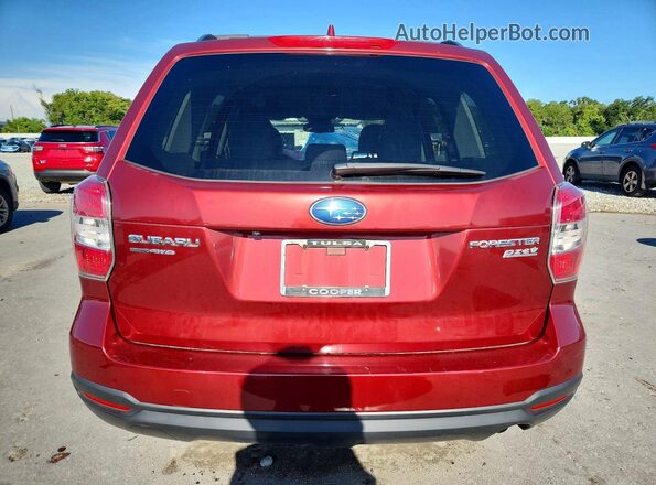 JF2SJADC1GH428883 2016 SUBARU FORESTER Burgundy Widok z tyłu