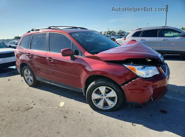 JF2SJADC1GH428883 2016 SUBARU FORESTER Burgundy Przód prawy