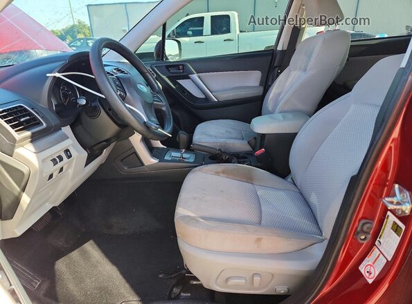 JF2SJADC1GH428883 2016 SUBARU FORESTER Burgundy Widok wnętrza z przodu