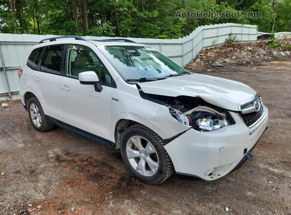 JF2SJADC3GH496232 2016 SUBARU FORESTER Белый Передняя правая четверть