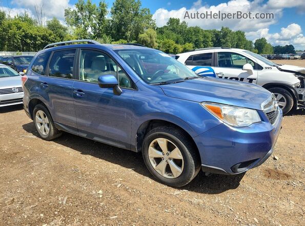 JF2SJADC4GH528010 2016 SUBARU FORESTER Blue Front right