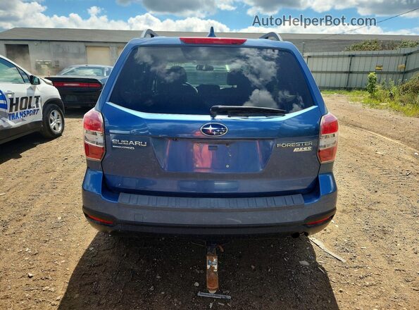JF2SJADC4GH528010 2016 SUBARU FORESTER Blue Rear view