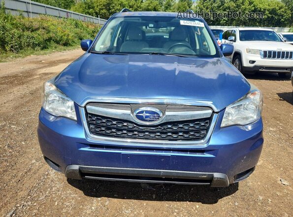JF2SJADC4GH528010 2016 SUBARU FORESTER Blue Front view