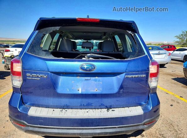 JF2SJAEC1JG448174 2018 SUBARU FORESTER Blue უკანა ხედი