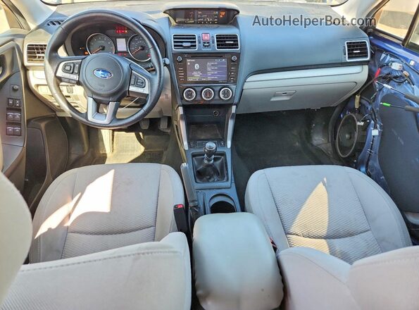JF2SJAEC1JG448174 2018 SUBARU FORESTER Blue წინა პანელის ხედი
