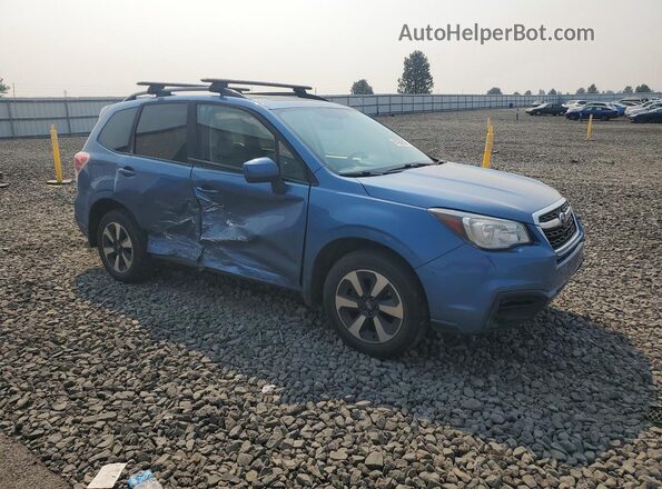 JF2SJAEC4HH458640 2017 SUBARU FORESTER Blue Przód prawy