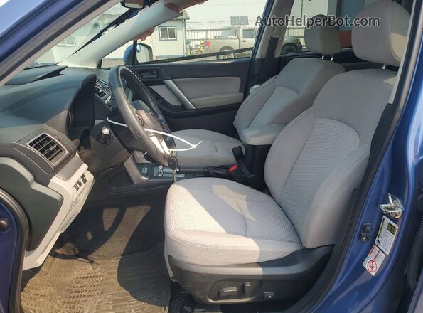 JF2SJAEC4HH458640 2017 SUBARU FORESTER Blue Widok wnętrza z przodu