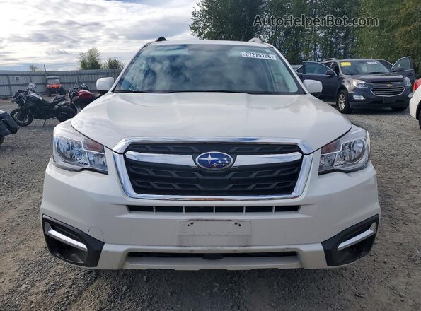 JF2SJAEC5JH444199 2018 SUBARU FORESTER Белый Вид спереди
