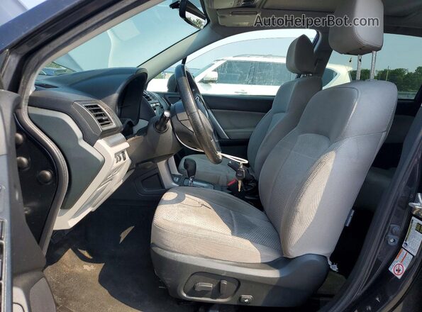 JF2SJAEC9HH469231 2017 SUBARU FORESTER Charcoal წინა სალონის ხედი