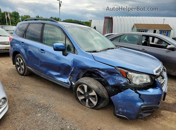 JF2SJAECXJH456591 2018 SUBARU FORESTER Blue Առջևի աջ