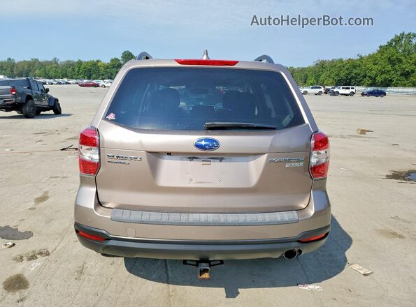 JF2SJAFC4GH514430 2016 SUBARU FORESTER Tan უკანა ხედი