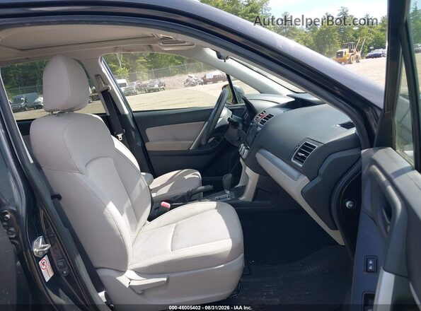 JF2SJAFC6GH558459 2016 SUBARU FORESTER Gray Front interior view