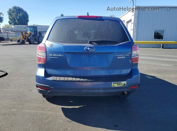JF2SJAFC9GH510230 2016 SUBARU FORESTER Blue Rear view