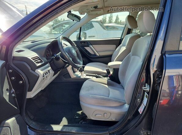 JF2SJAGC3GH425429 2016 SUBARU FORESTER Charcoal წინა სალონის ხედი