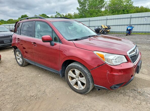 JF2SJAHC6GH540346 2016 SUBARU FORESTER Red Przód prawy