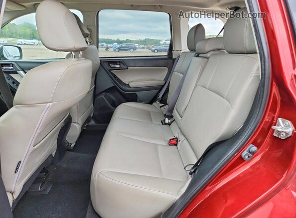 JF2SJAHC6GH540346 2016 SUBARU FORESTER Red Widok wnętrza z tyłu