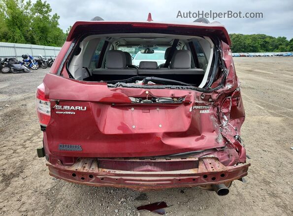 JF2SJAHC6GH540346 2016 SUBARU FORESTER Red Widok z tyłu