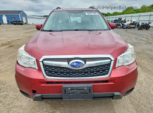 JF2SJAHC6GH540346 2016 SUBARU FORESTER Red Widok z przodu